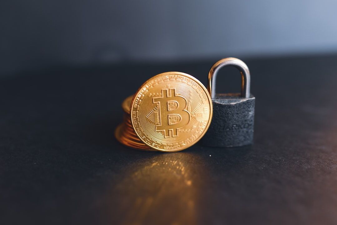 Cybersecurity concept with digital lock and glowing binary code